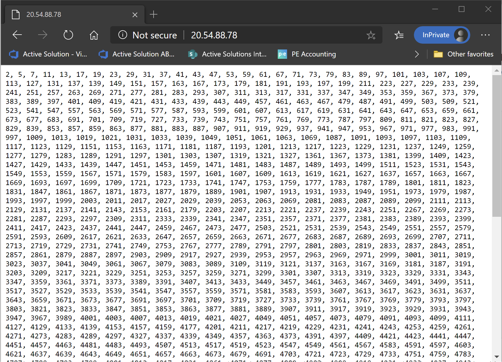 prime calculator up and running