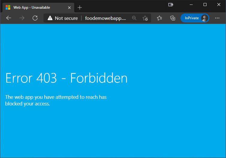 403 Forbidden